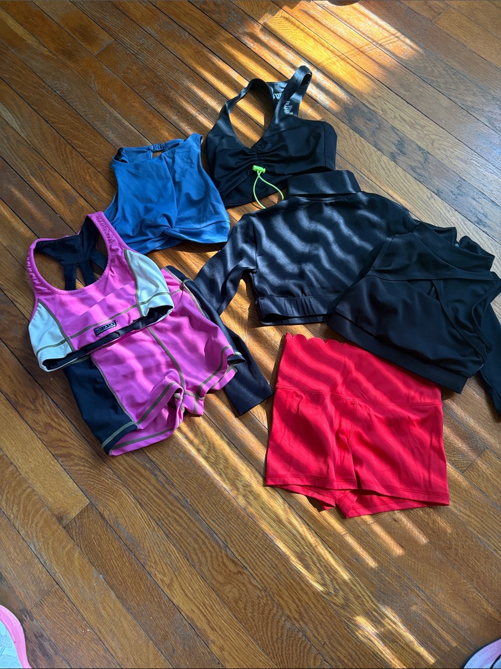 Assorted Girls Activewear Set - Pink, Black, Blue, Red